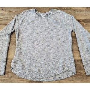 Womens Athleta Mindset Sweatshirt Beyond Soft Heather Gray Stretch sz S